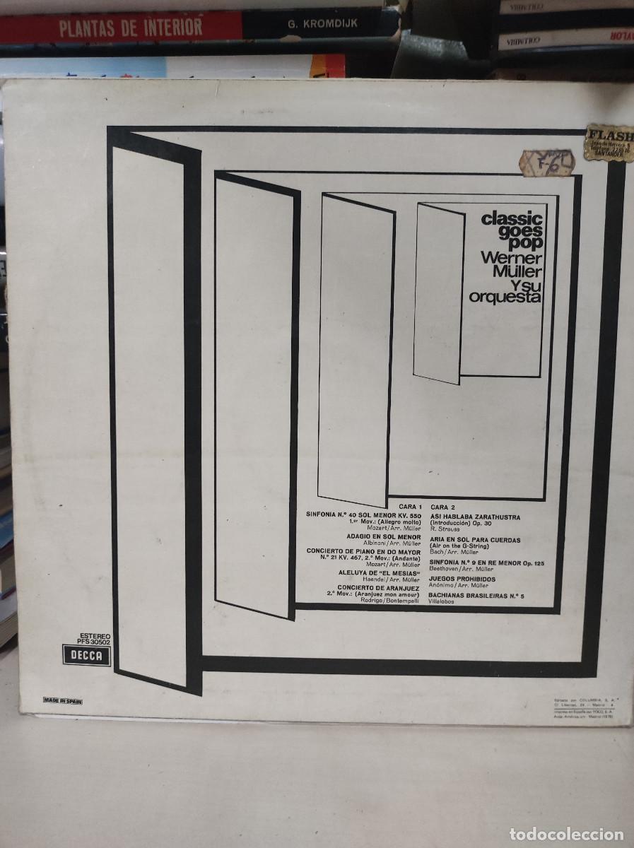 Discos de vinilo: Werner M&uuml;ller Y Su Orquesta &ndash; Classic Goes Pop - Foto 2