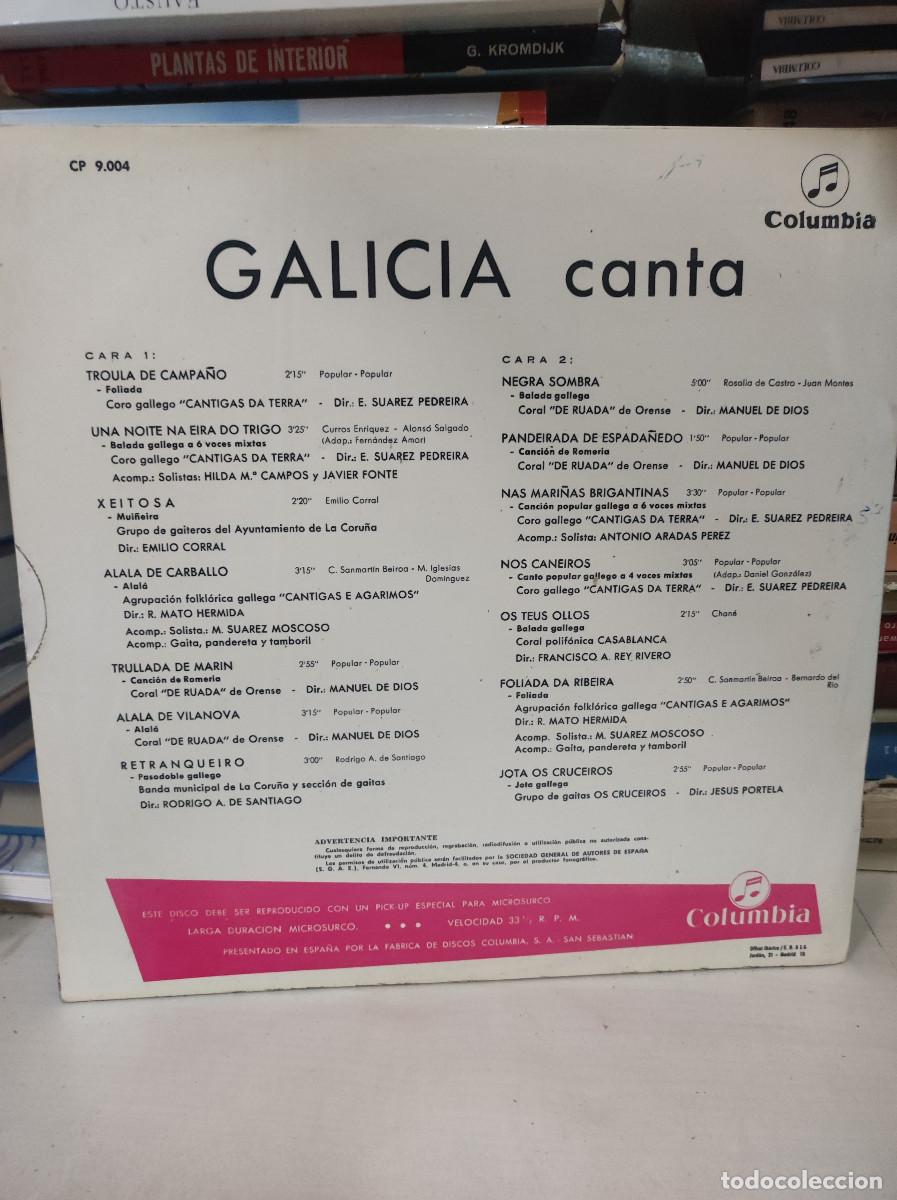 Discos de vinilo: Varios &ndash; Galicia Canta - Foto 2