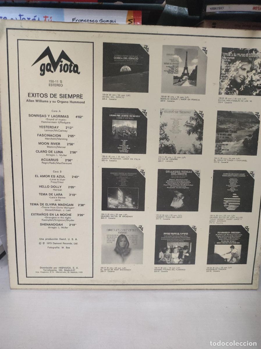 Discos de vinilo: Allen Williams &ndash; Exitos De Siempre - Foto 2