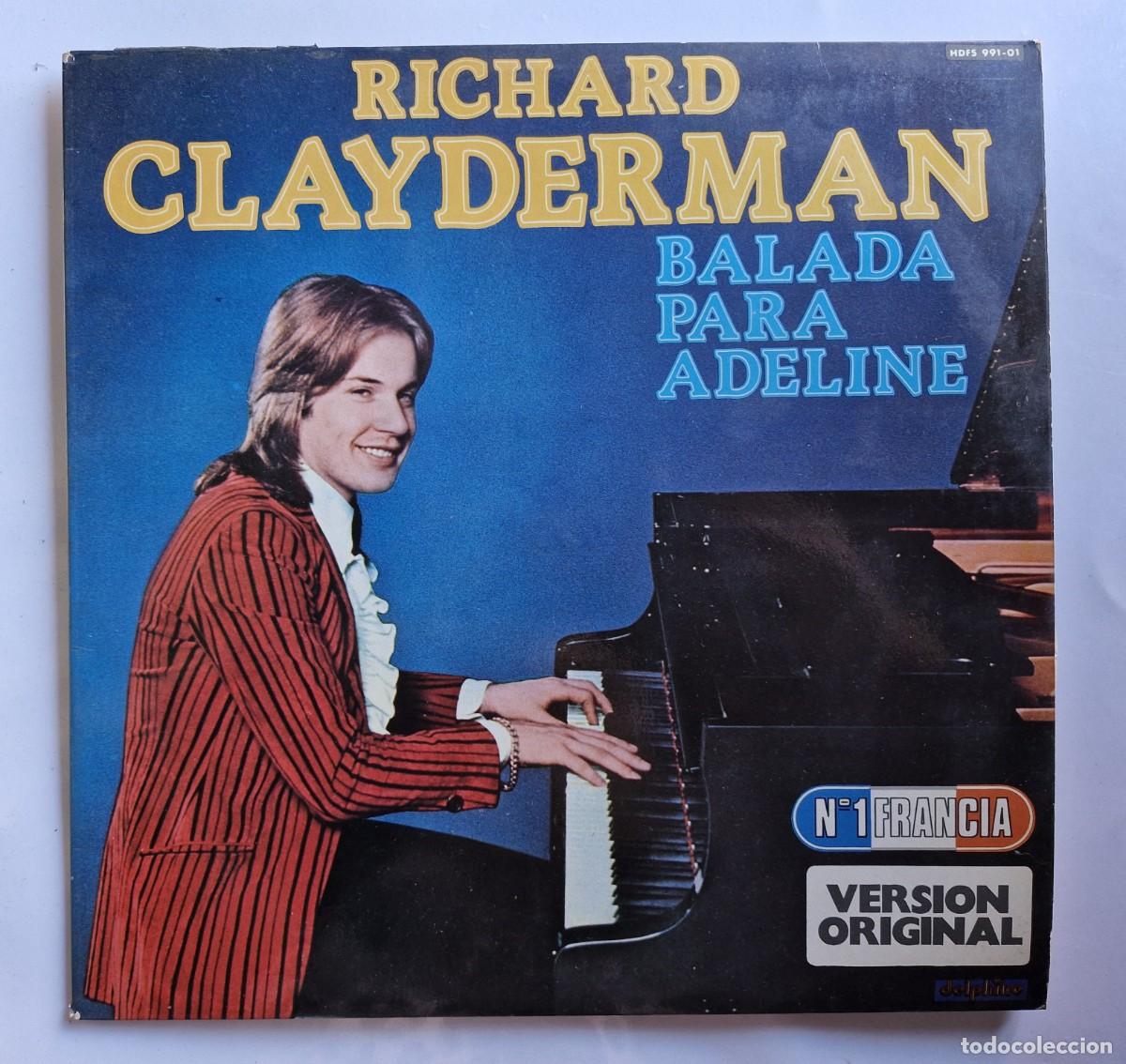 Discos de vinilo: VINILO RICHARD CLAYDERMAN, BALADA PARA ADELINE - Foto 1