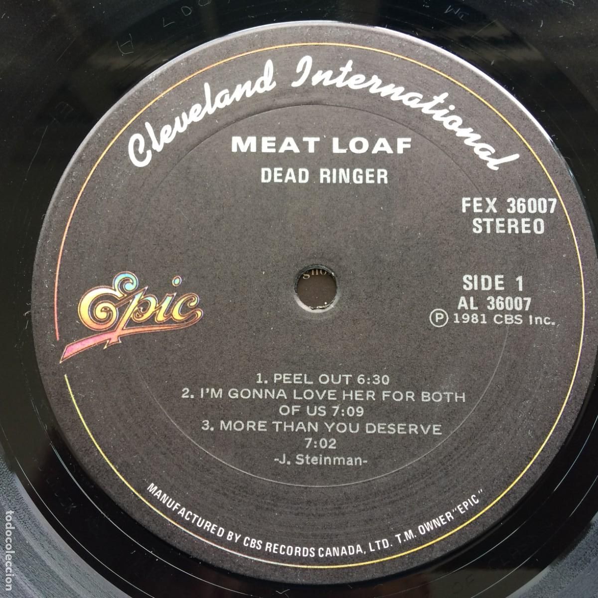 Discos de vinilo: Meat Loaf &lrm;&ndash; Dead Ringer Canada 1981 Epic - Foto 4