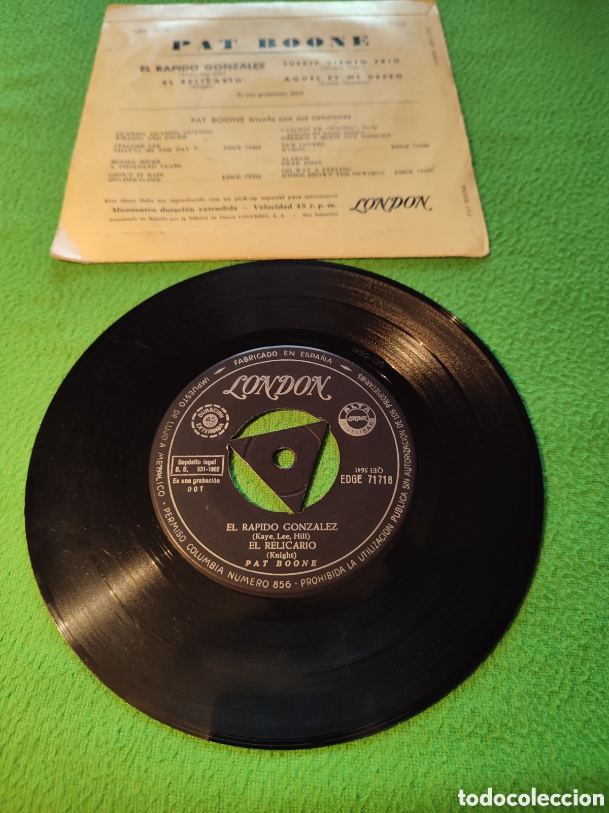 Discos de vinilo: Pat Boone - El r&aacute;pido Gonz&aacute;lez + 3 - Foto 2