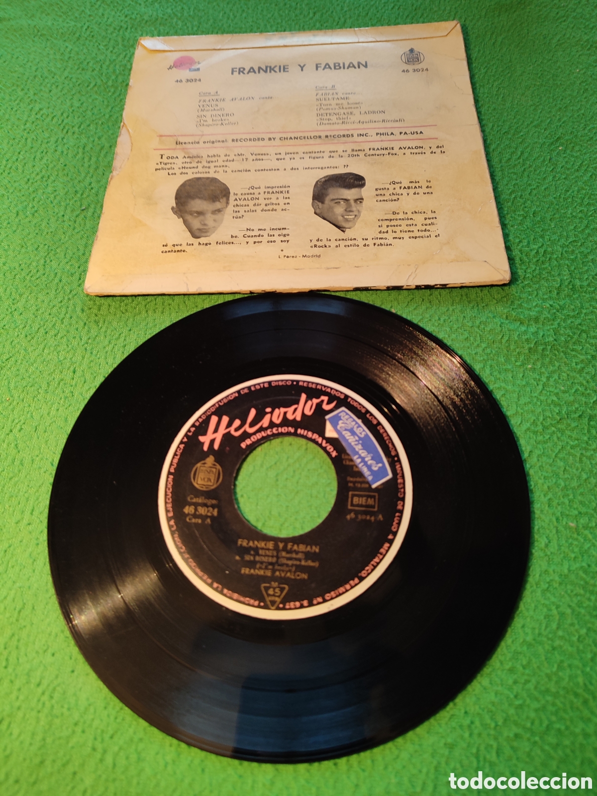 Discos de vinilo: Frankie y Fabi&aacute;n - Venus + 3 EP - Foto 2