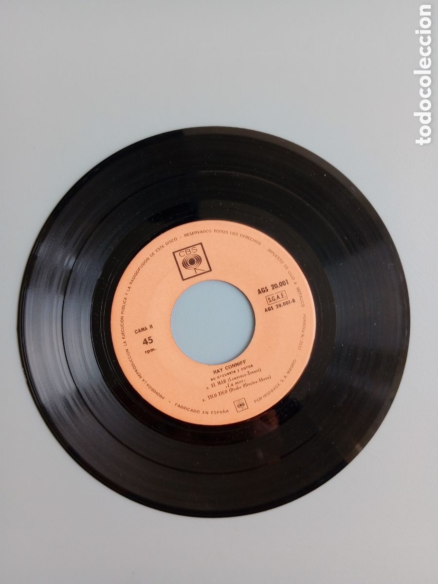 Discos de vinilo: Ray Conniff. Aquellos ojos verdes. EP - Foto 3