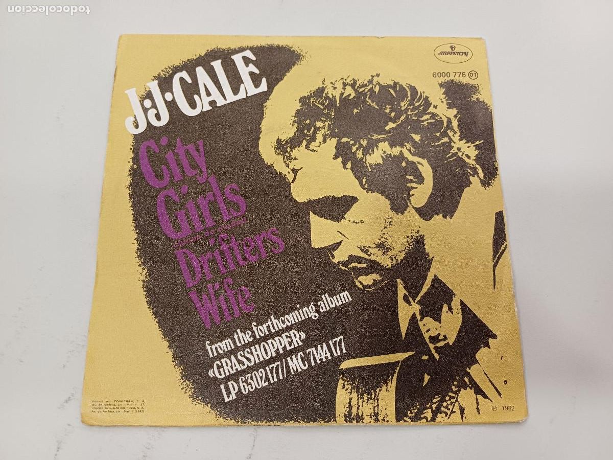 Discos de vinilo: J.J.CALE/CITY GIRLS/SINGLE. - Foto 1