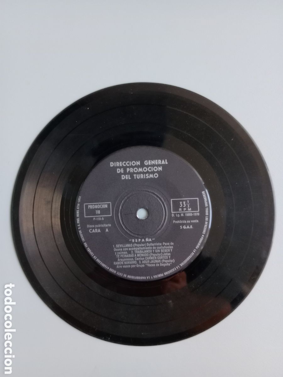 Discos de vinilo: Folklore musical de Espa&ntilde;a. EP - Foto 3