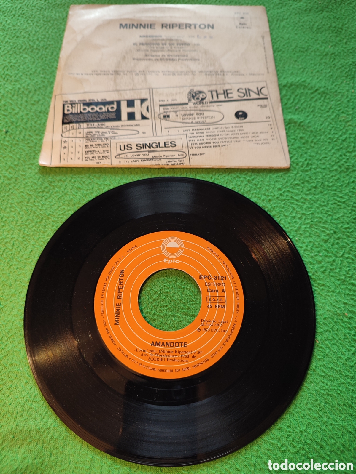 Discos de vinilo: Minnie Riperton - Lovin you Single - Foto 2