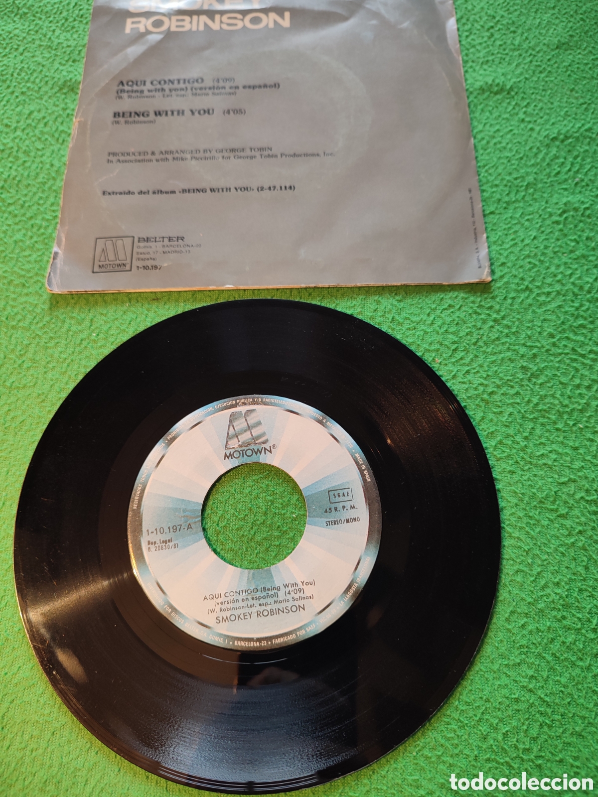 Discos de vinilo: Smokey Robinson - Aqu&iacute; contigo - Foto 2
