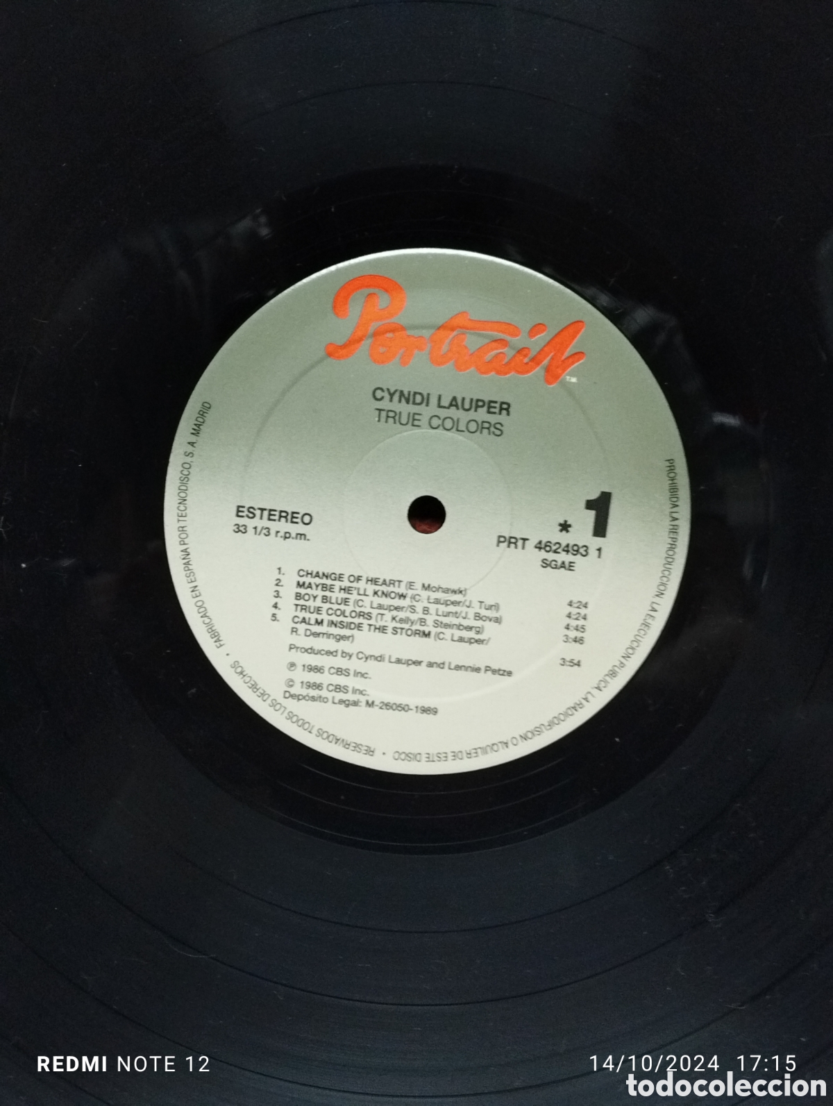 Discos de vinilo: CYNDI LAUPER , TRUE COLORS - Foto 4