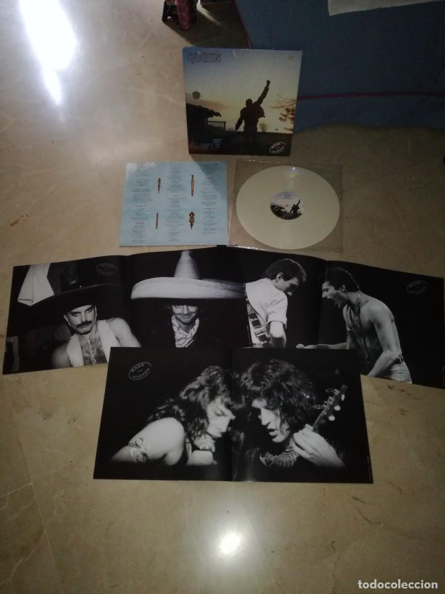 Discos de vinilo: QUEEN-MADE IN HEAVEN-GATEFOLD-CONTIENE ENCARTE Y 3 POSTERS-VINILO BLANCO-ORIGINAL UK 1995