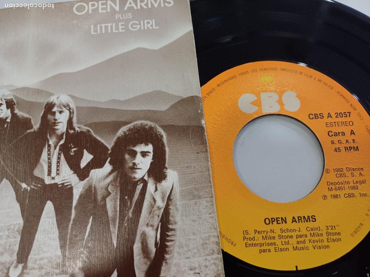 Discos de vinilo: JOURNEY/OPEN ARMS/SINGLE. - Foto 2