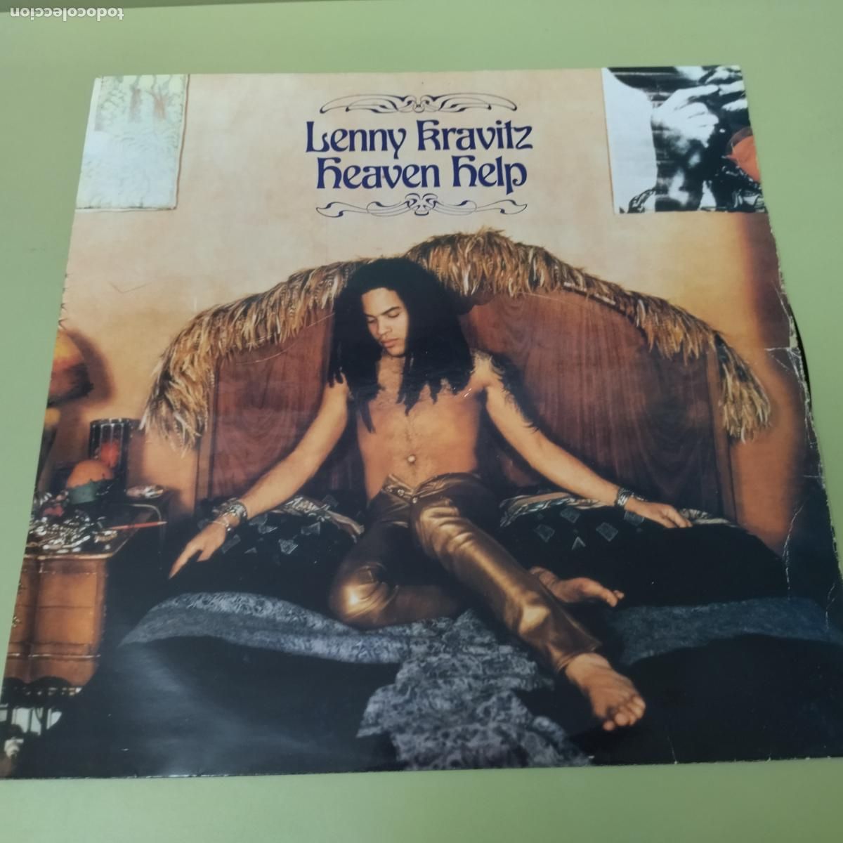 Discos de vinilo: MAXI SINGLE DISCO LENNY KRAVITZ HEAVEN HELP - Foto 1