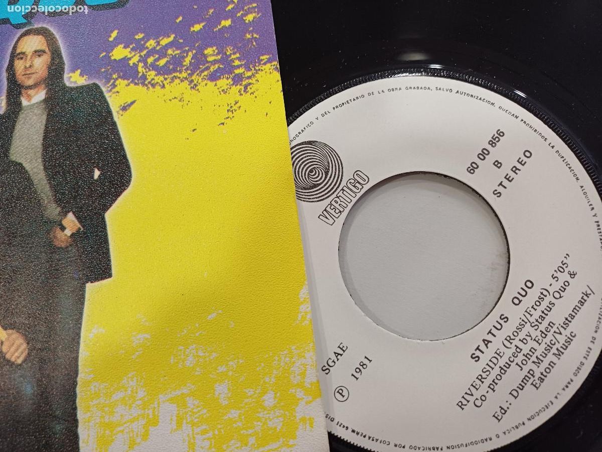 Discos de vinilo: STATUS QUO/JEALOUSY/SINGLE. - Foto 2