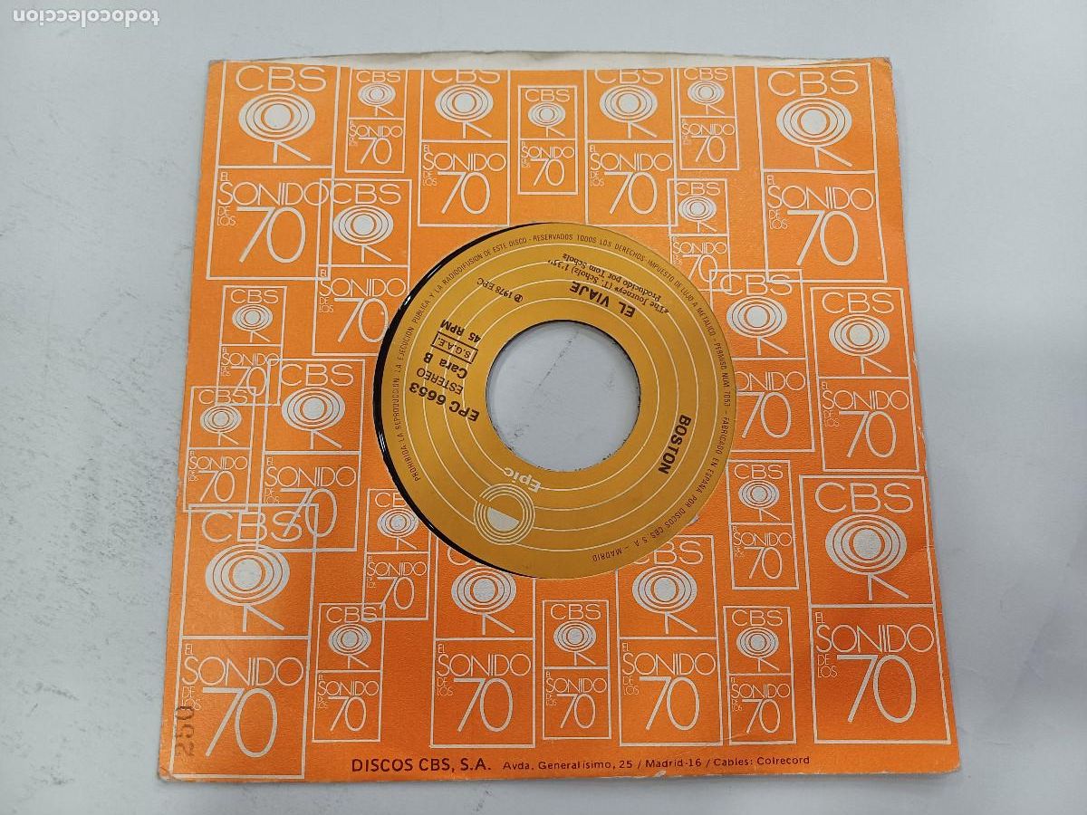 Discos de vinilo: BOSTON/EL VIAJE-NO MIRES ATRAS/SINGLE. - Foto 1