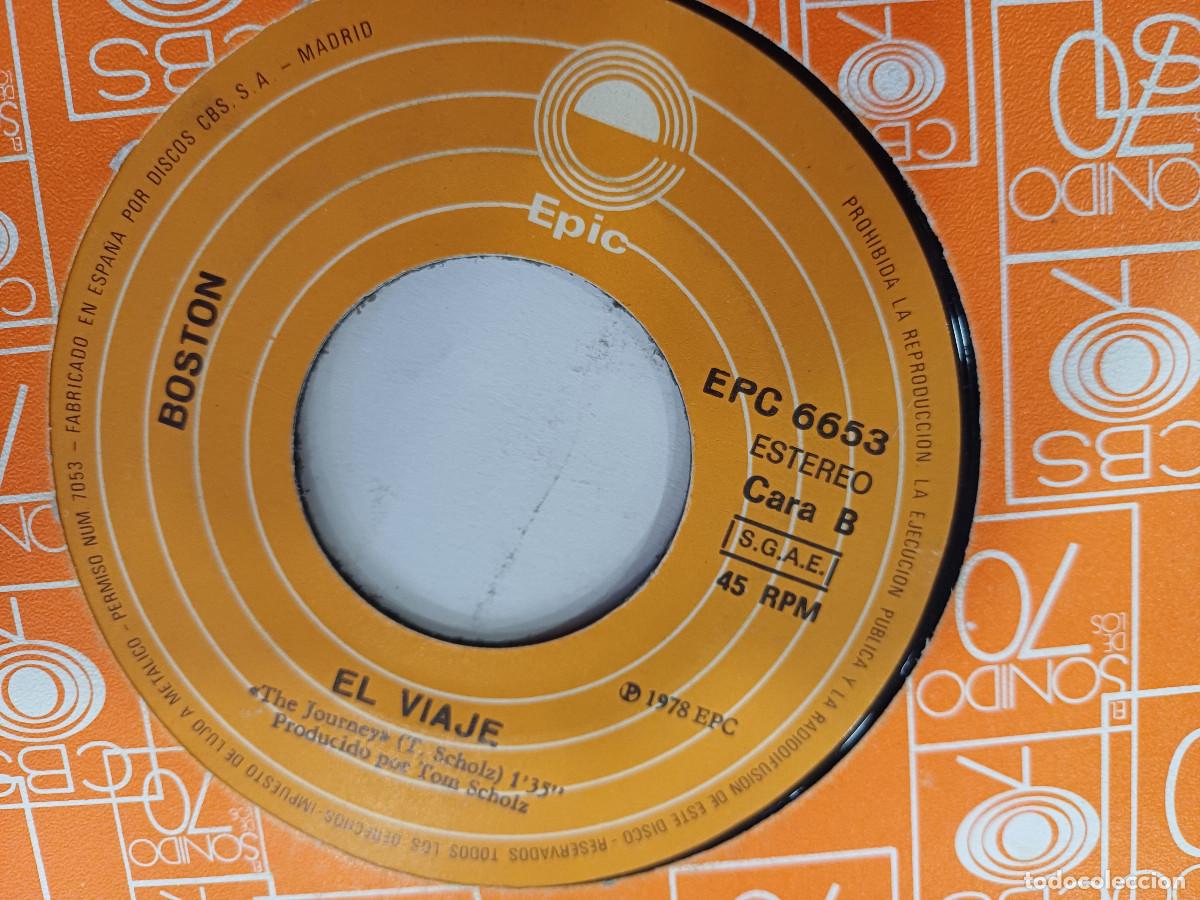 Discos de vinilo: BOSTON/EL VIAJE-NO MIRES ATRAS/SINGLE. - Foto 2