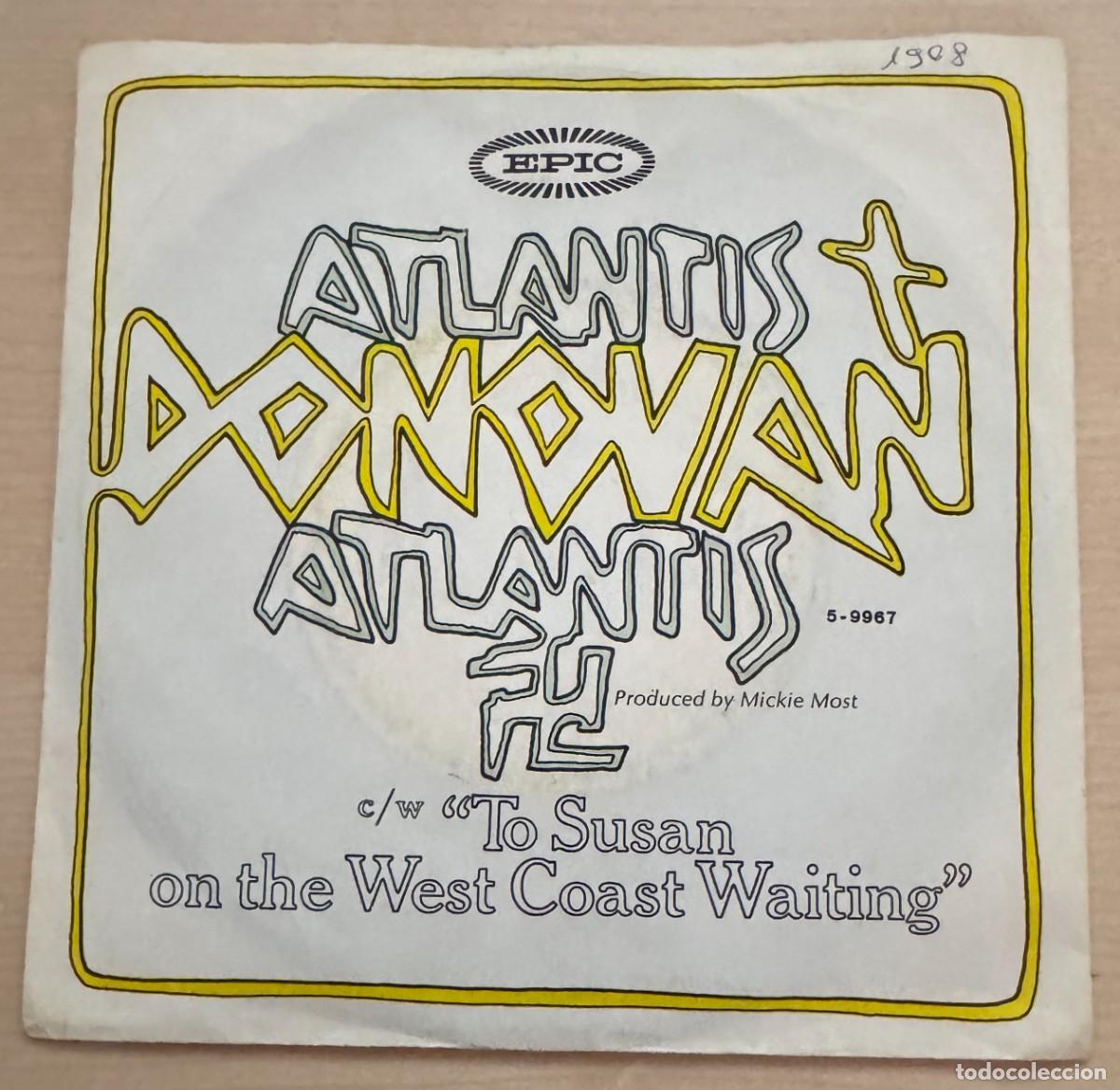 Discos de vinilo: Donovan 45t Atlantis VG++ EX - Foto 3