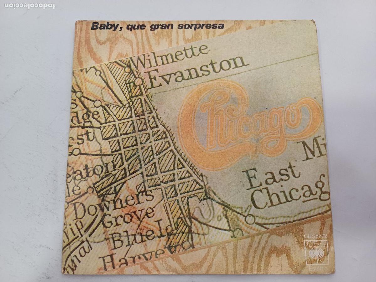 Discos de vinilo: CHICAGO/BABY QUE GRAN SORPRESA/SINGLE. - Foto 1