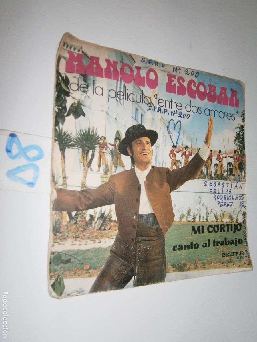 Discos de vinilo: ANTIGUO SINGLE - MANOLO ESCOBAR - Foto 1