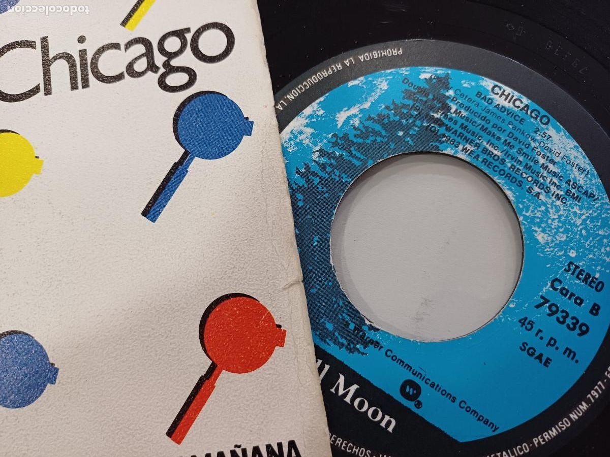 Discos de vinilo: CHICAGO/QUIEREME MA&Ntilde;ANA/SINGLE. - Foto 2