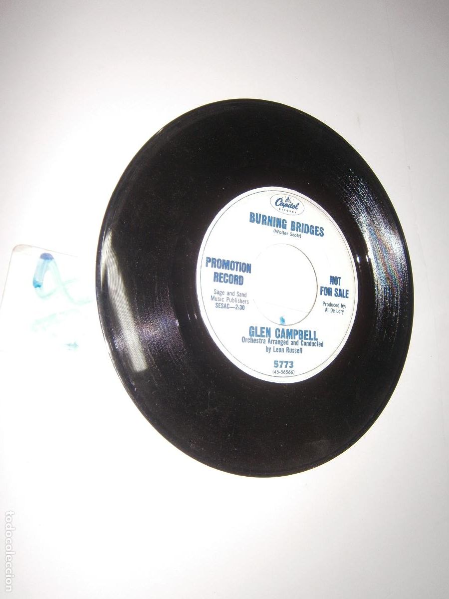 Discos de vinilo: ANTIGUO SINGLE - GLEN CAMPBELL - Foto 1