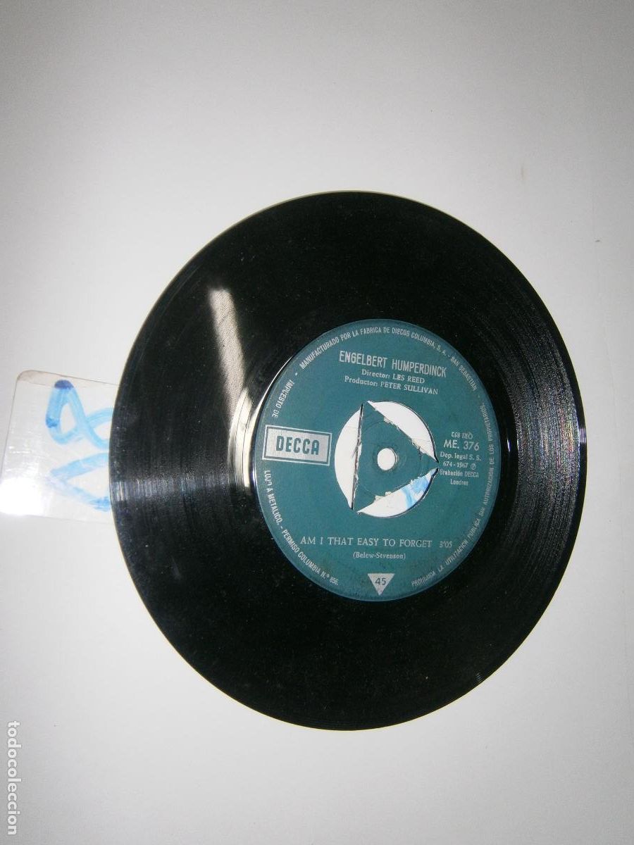 Discos de vinilo: ANTIGUO SINGLE - ENGELBERT HUMPERDINCK - Foto 1