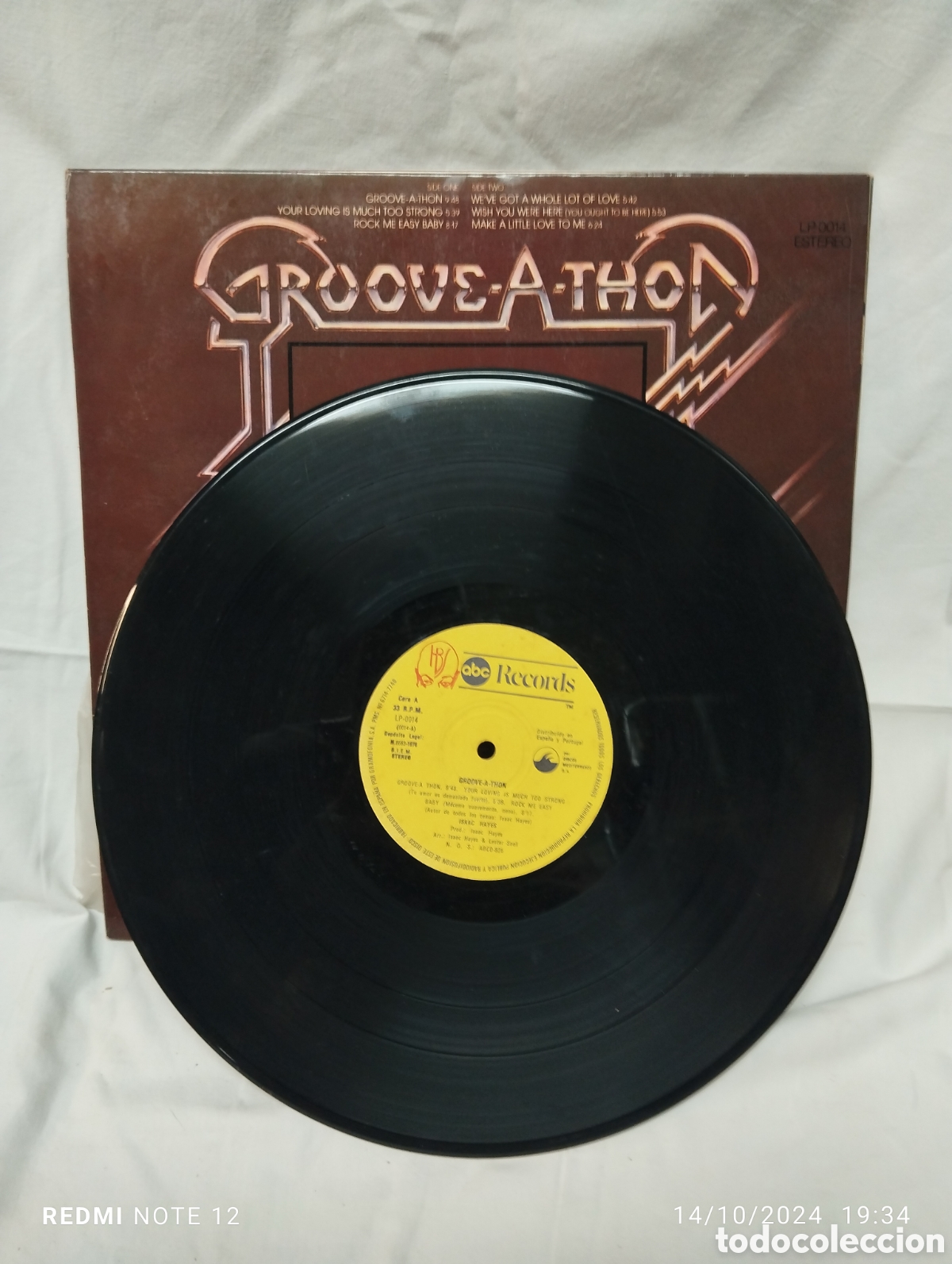 Discos de vinilo: ISAAC HAYES GROVE A THON - Foto 3
