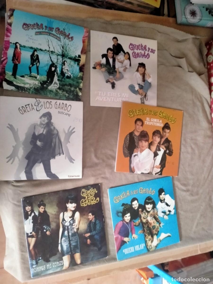 Discos de vinilo: vinilos single greta y los garbo -lote - Foto 1
