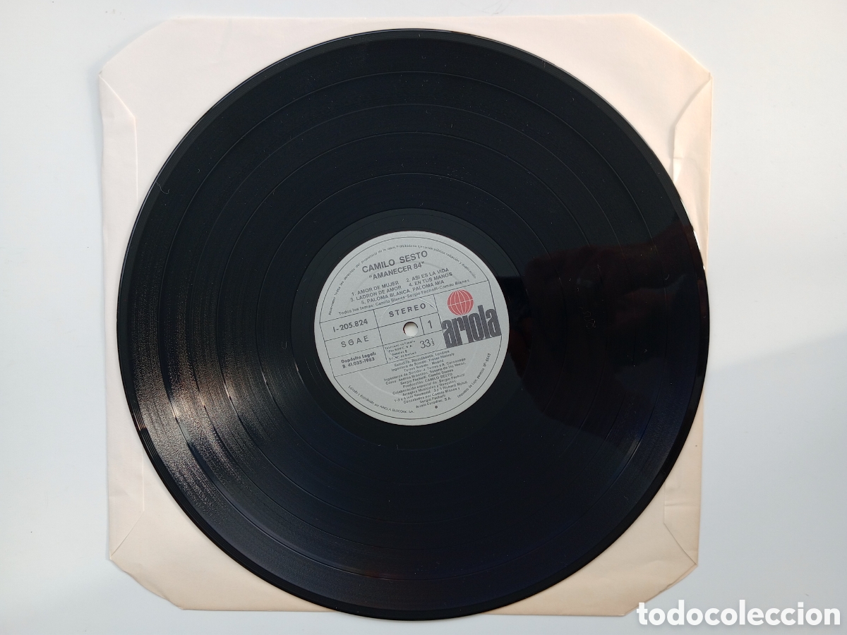 Discos de vinilo: Camilo Sexto. Amanecer 84. LP - Foto 3