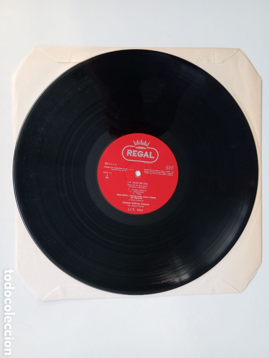 Discos de vinilo: La dolorosa. Jos&eacute; Serrano. LP - Foto 3