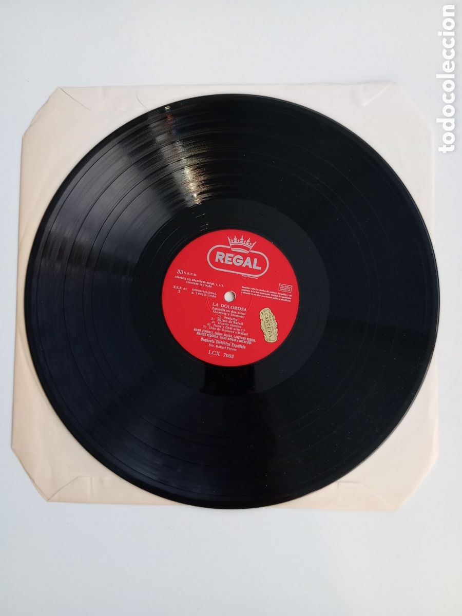 Discos de vinilo: La dolorosa. Jos&eacute; Serrano. LP - Foto 4
