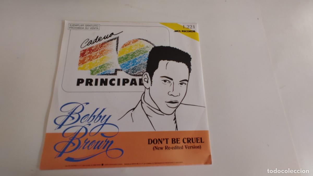 Discos de vinilo: BOBBY BROWN-SINGLE DON&acute;T BE CRUEL-MISMA CARA - Foto 2
