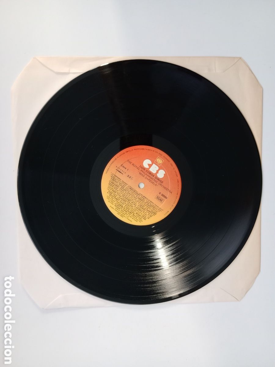 Discos de vinilo: Luis Cobos. M&aacute;s Zarzuela. LP - Foto 4