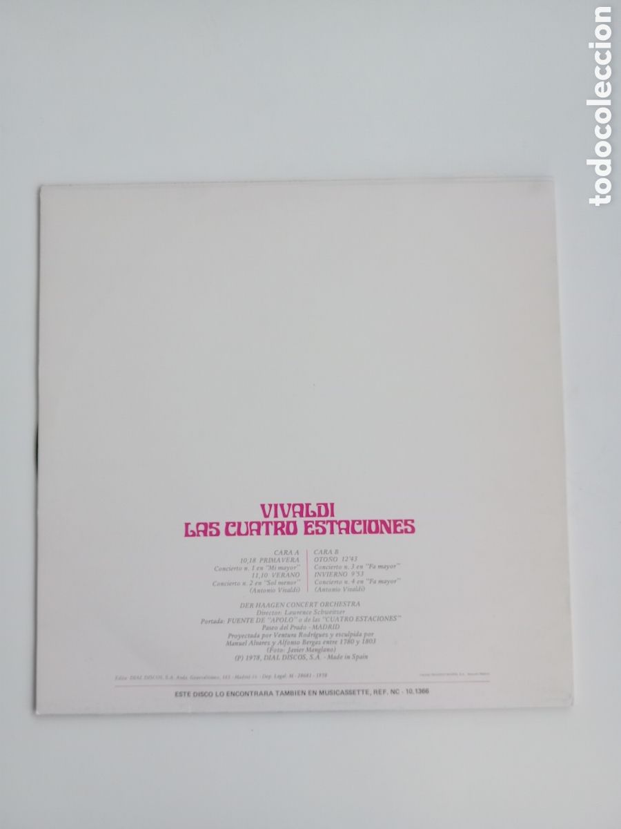 Discos de vinilo: Vivaldi. Las cuatro estaciones. LP - Foto 2