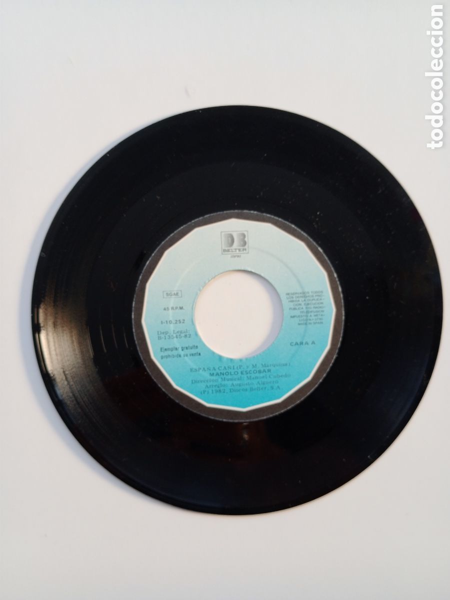 Discos de vinilo: Manolo Escobar. Espa&ntilde;a ca&ntilde;i - Foto 4