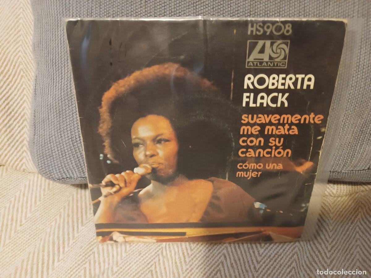 Discos de vinilo: Roberta Flack suavemente me mata con su corazon - Foto 1