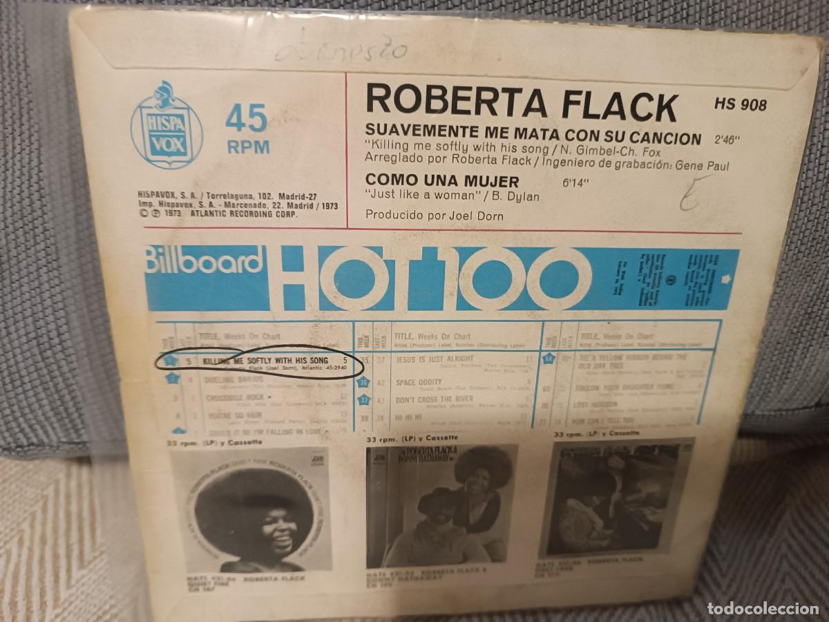 Discos de vinilo: Roberta Flack suavemente me mata con su corazon - Foto 2
