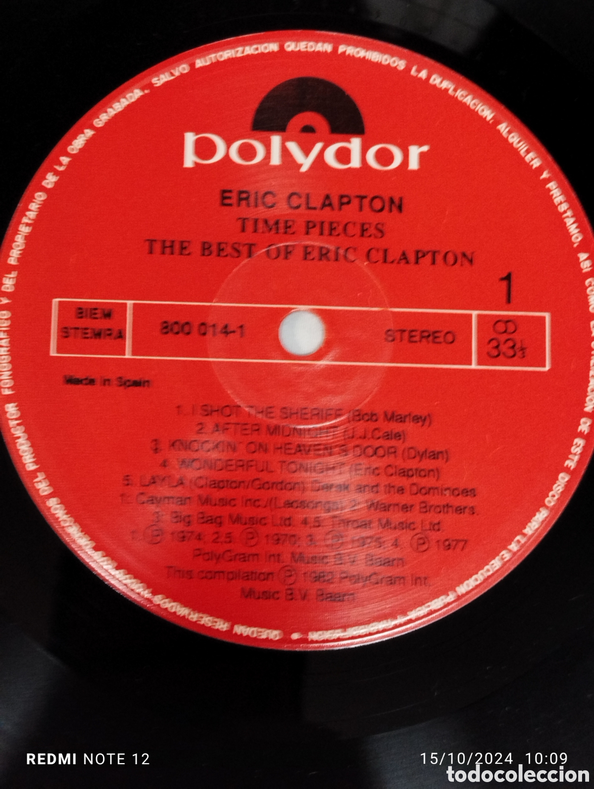Discos de vinilo: ERIC CLAPTON, THE BEST TIME PIECES - Foto 4