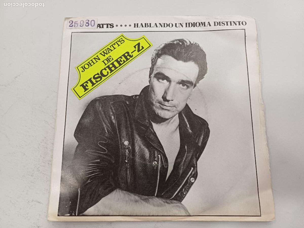 Discos de vinilo: JOHN WATTS-FISCHER Z/SPEAKING A DIFFERENT LANGUAGE/SINGLE PROMOCIONAL.