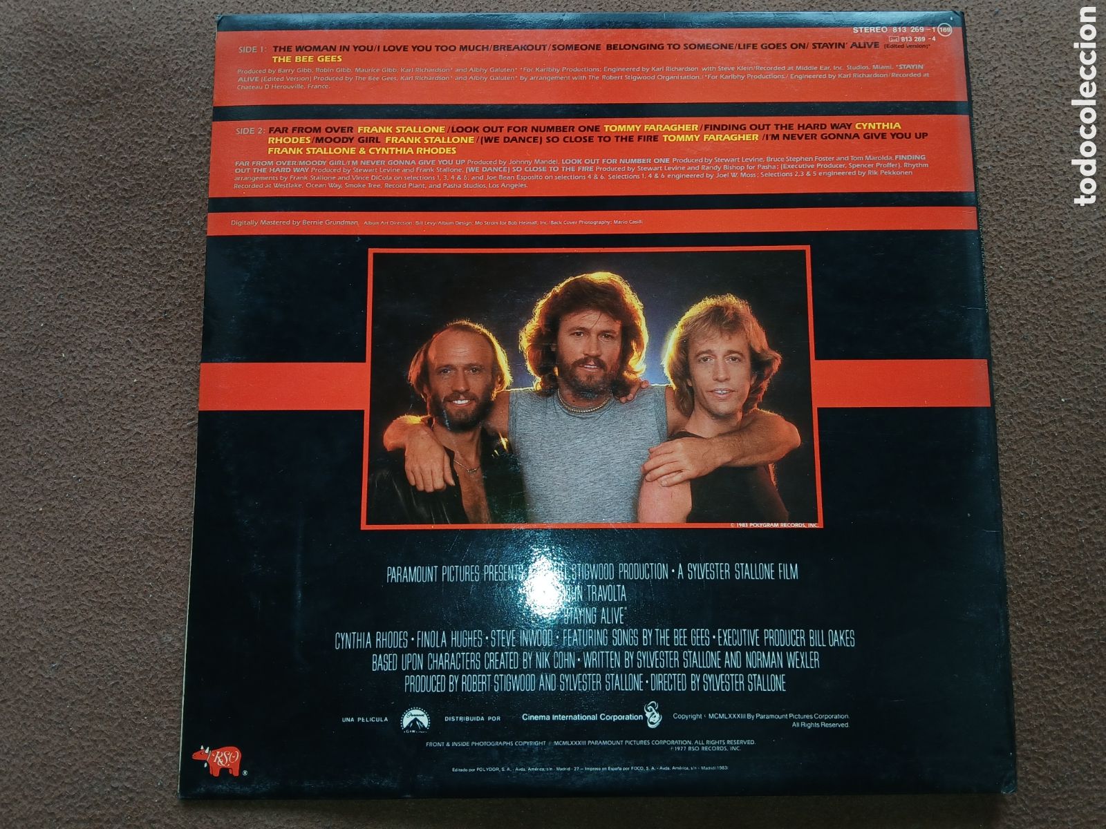 Discos de vinilo: Lp Bee Gees. Staying Alive. - Foto 2