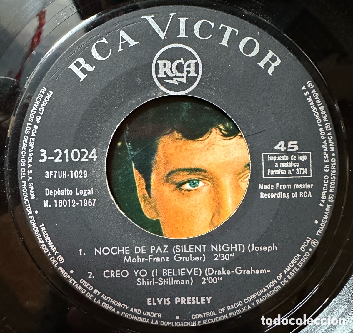 Discos de vinilo: Elvis Presley Christmas EP - Foto 3