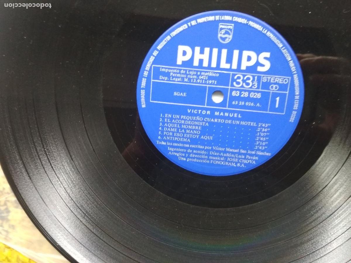 Discos de vinilo: Victor Manuel&lrm;&ndash; Victor Manuel lp 1971 - Foto 5