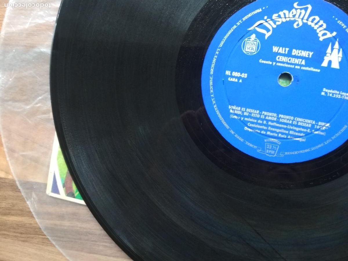 Discos de vinilo: CENICIENTA + BAMBI - LP WALT DISNEY HISPAVOX 1966 - Foto 3