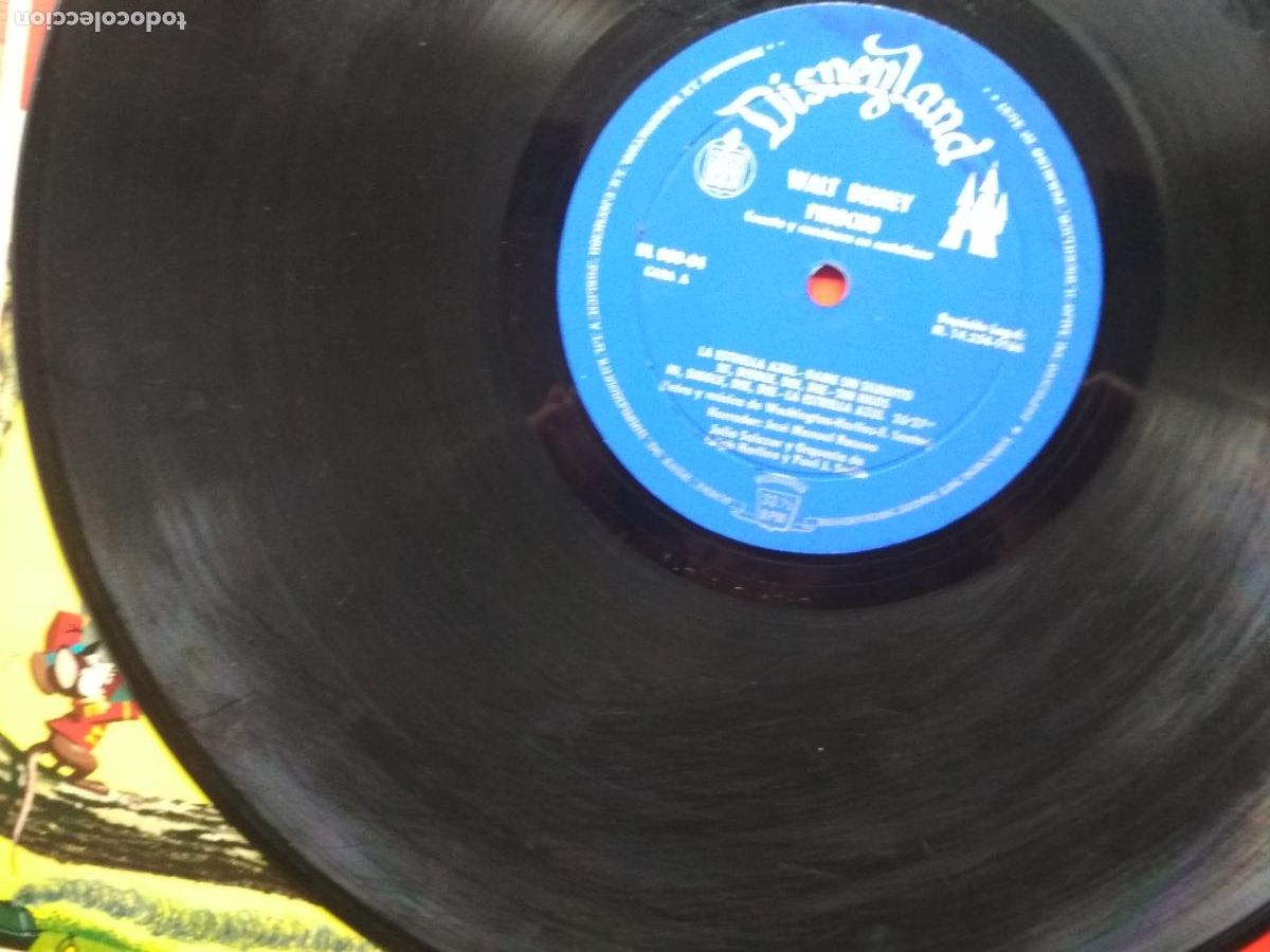 Discos de vinilo: WALT DISNEY , pinocho, dumbo,1966 - Foto 3