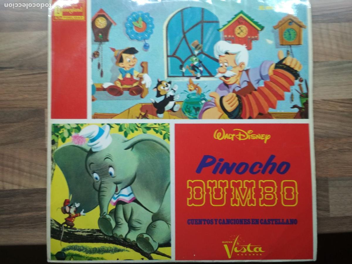 Discos de vinilo: WALT DISNEY , pinocho, dumbo,1966 - Foto 1