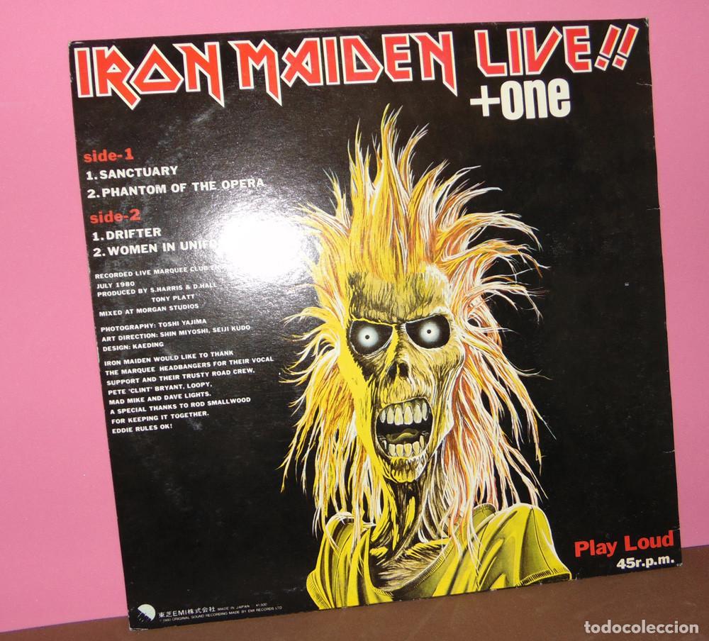 Discos de vinilo: IRON MAIDEN &lrm;&ndash; Live!! +One - MAXISINGLE 4 TEMAS - - Foto 2