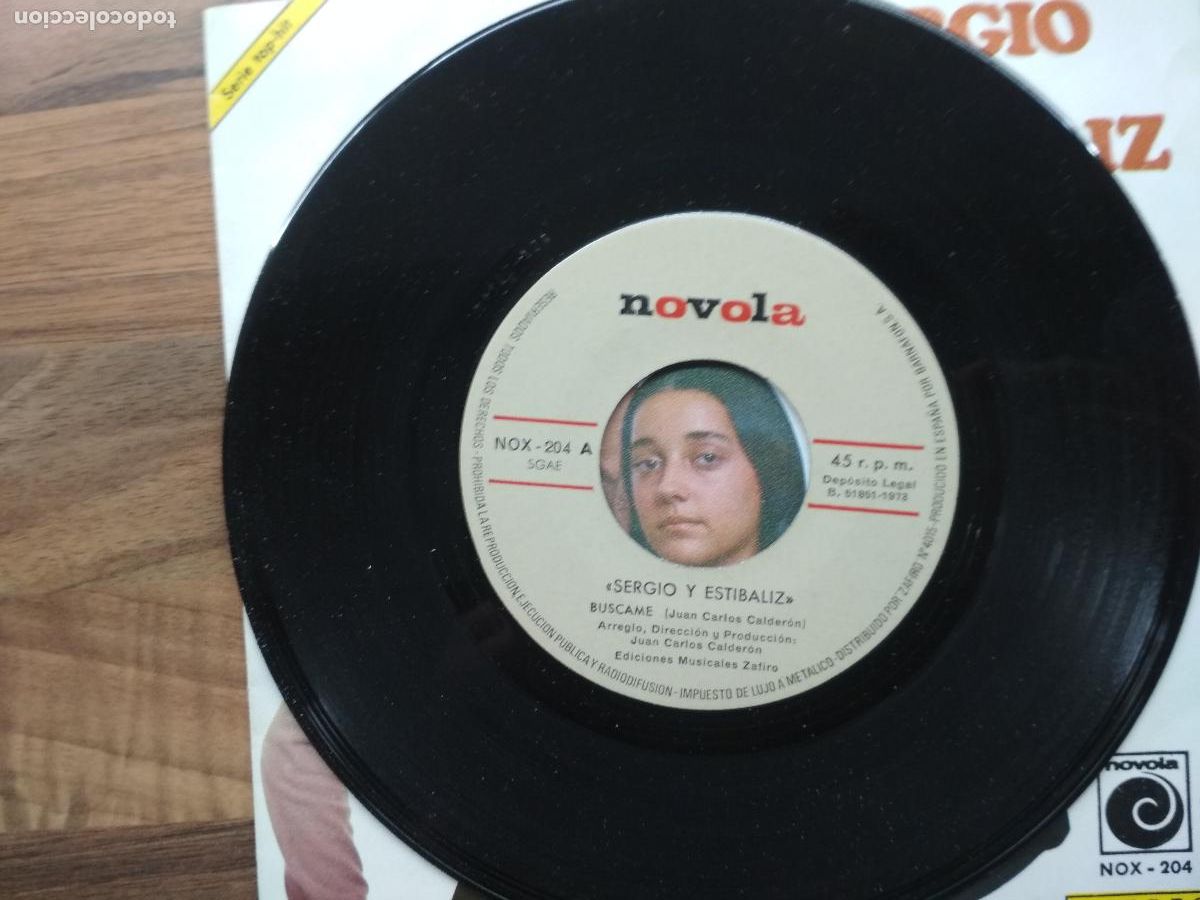 Discos de vinilo: Sergio Y Estibaliz &lrm;&ndash; B&uacute;scame 1973 - Foto 3