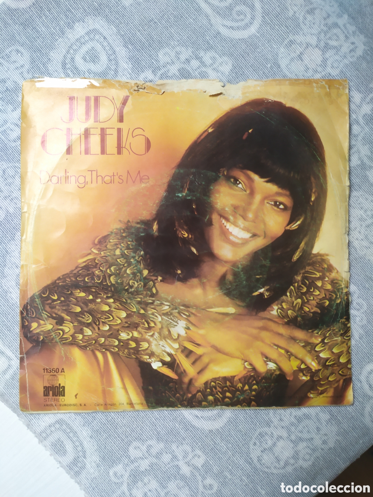 Discos de vinilo: Single Judy Cheeks. Mellow lovin / Darling thats me - Foto 2