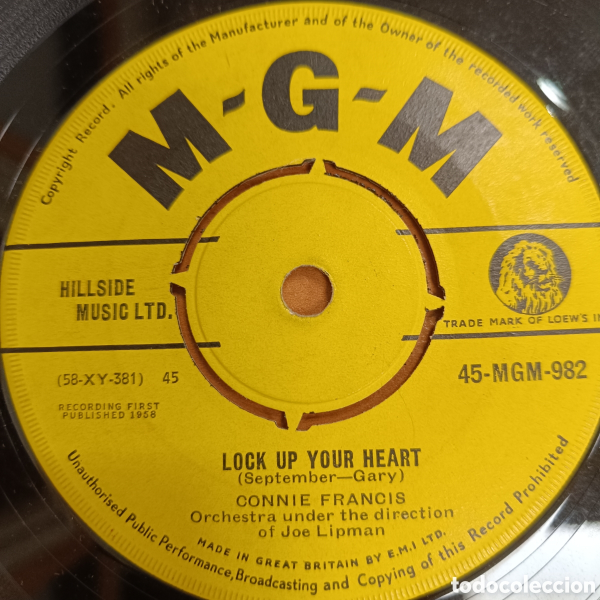 Discos de vinilo: Connie Francis &ndash; Lock Up Your Heart - Foto 1