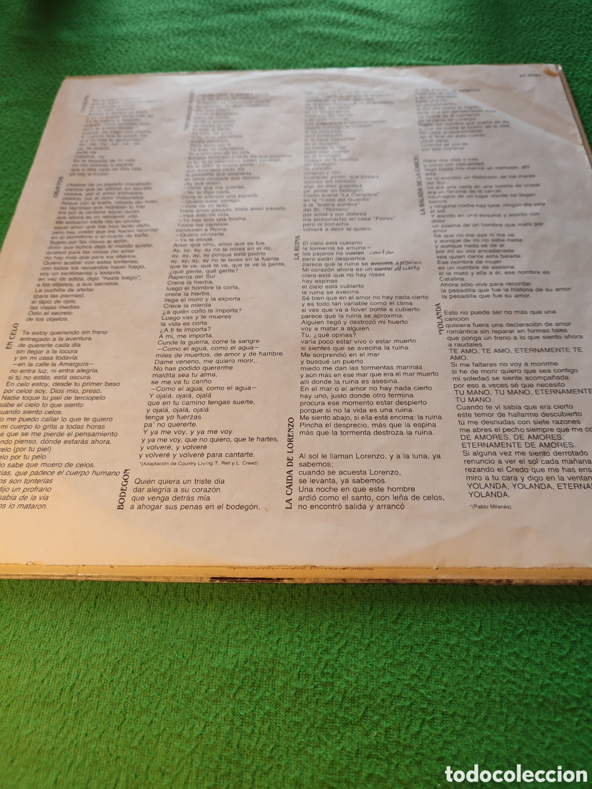 Discos de vinilo: Danza Invisible - Catalina Vinilo Lp - Foto 2