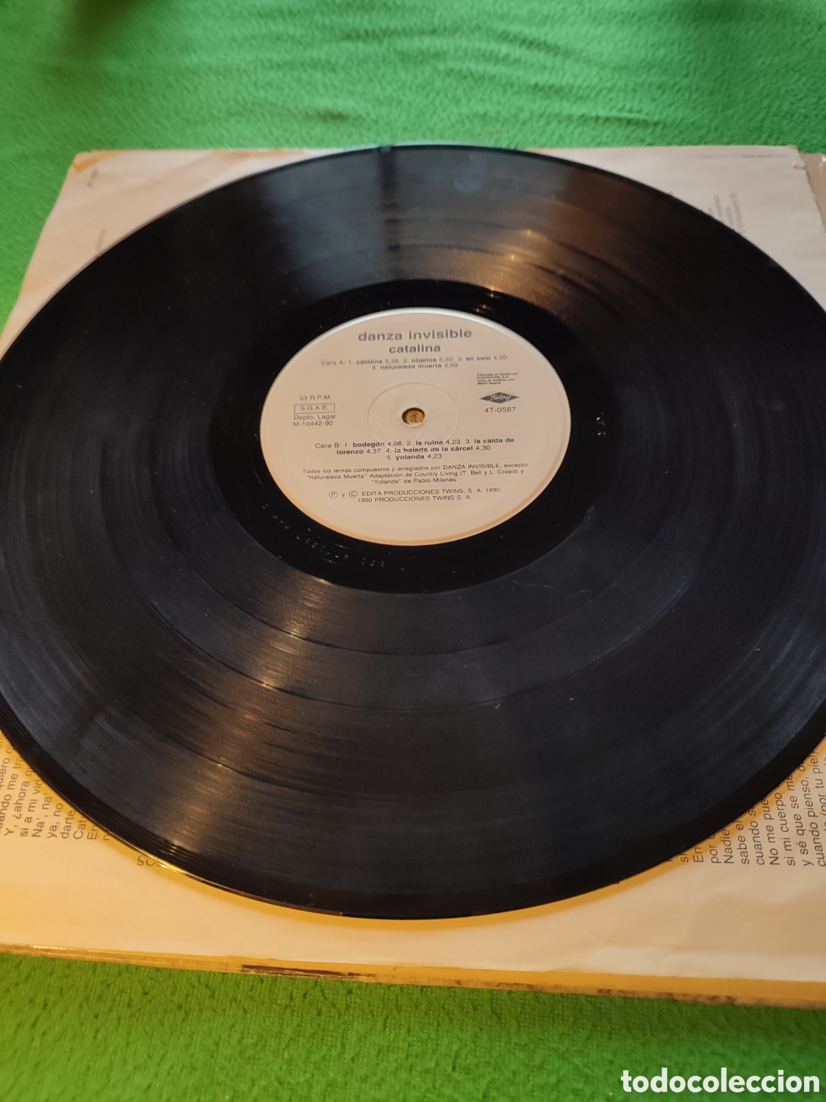 Discos de vinilo: Danza Invisible - Catalina Vinilo Lp - Foto 3